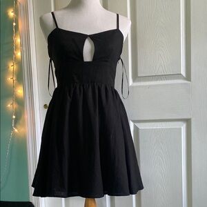 Forever 21 Simple Black Dress Spaghetti Straps